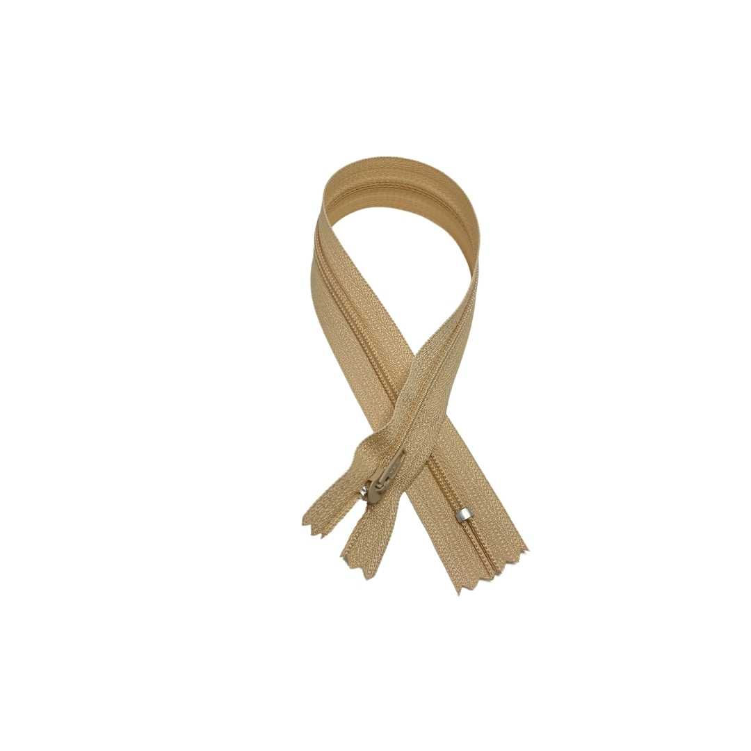 ZIPPER 18" BEIGE CLARO 180 YKK CFC-32 POLIESTER