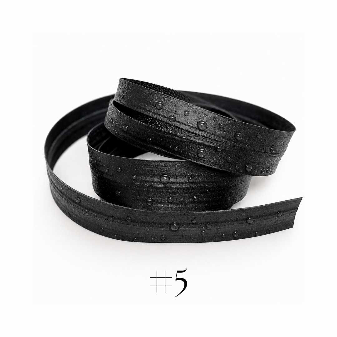 ZIPPER IMPERMEABLE PU #5 NEGRO 100MTR/ROLLO