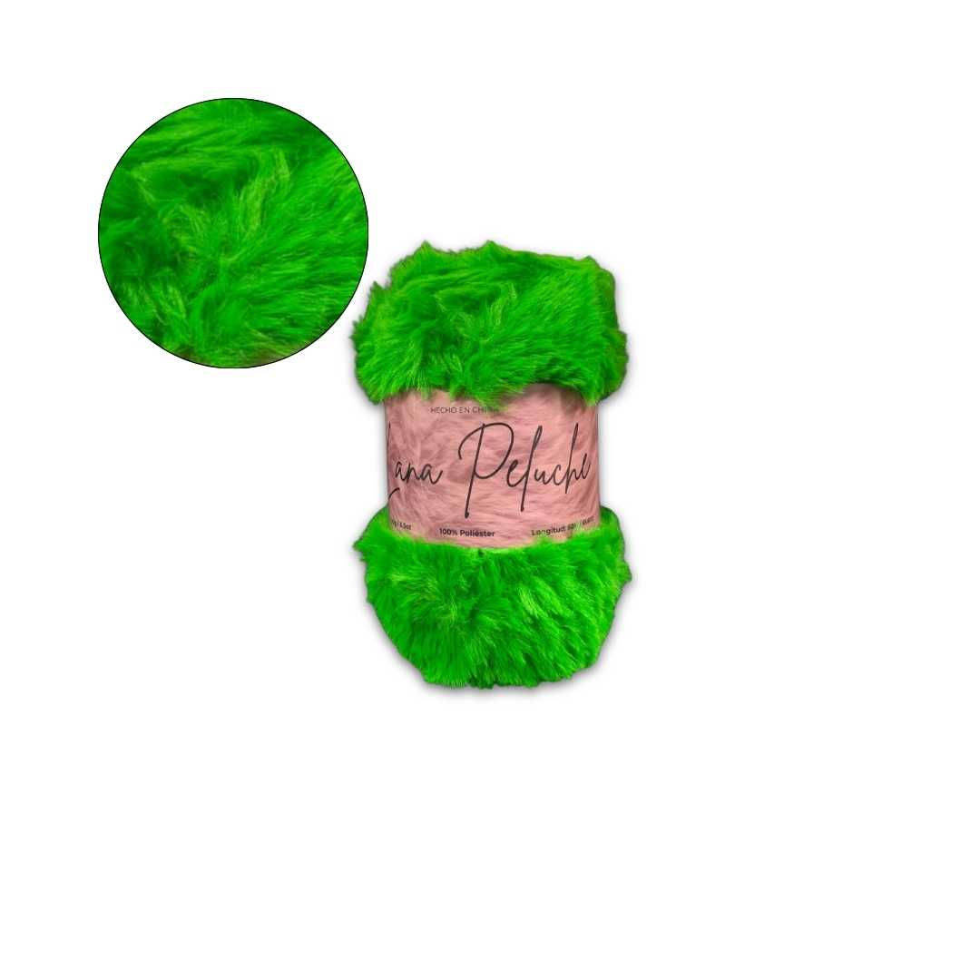 LANA PELUCHE VERDE 24 100 GMS 6 PC/PAQ
