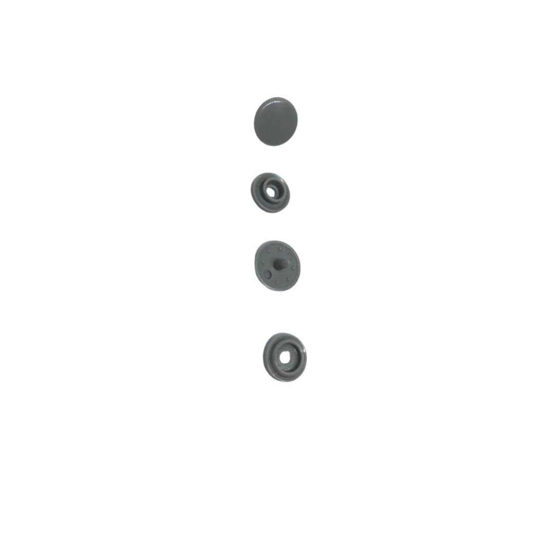 BROCHE PLASTICO 4PCS #15 GRIS
