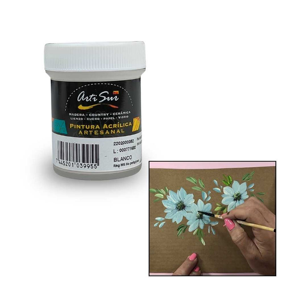 Miniatura: PINTURA ACRILICA ARTESANAL BLANCO 30ML