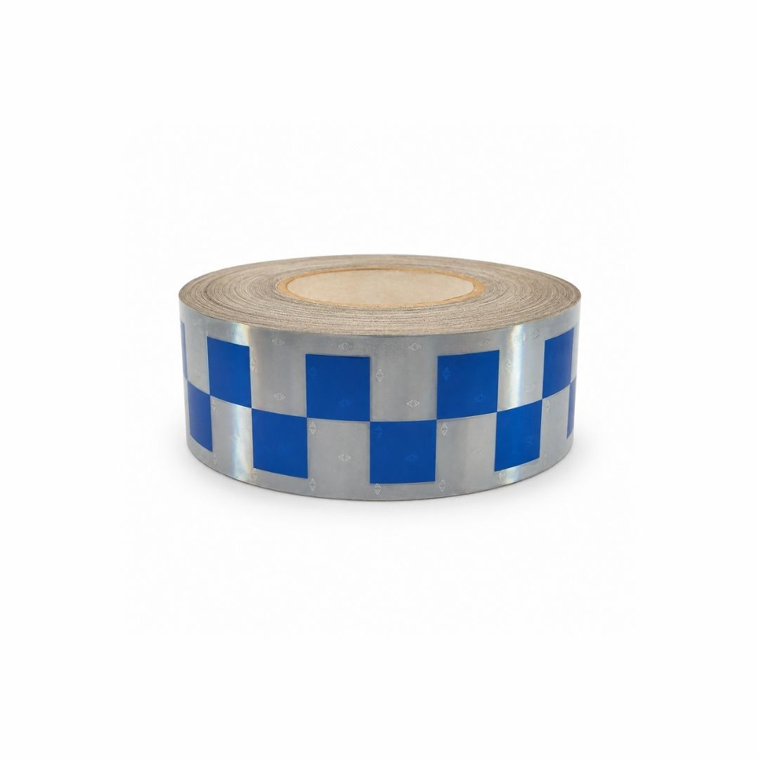 CINTA REFLECTIVA ORAFOL 2" GP801 CHECKER S/B