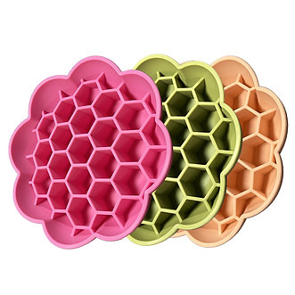 Pet Silicone Slow Feeder -Sunflower Shaped Dog Bowl