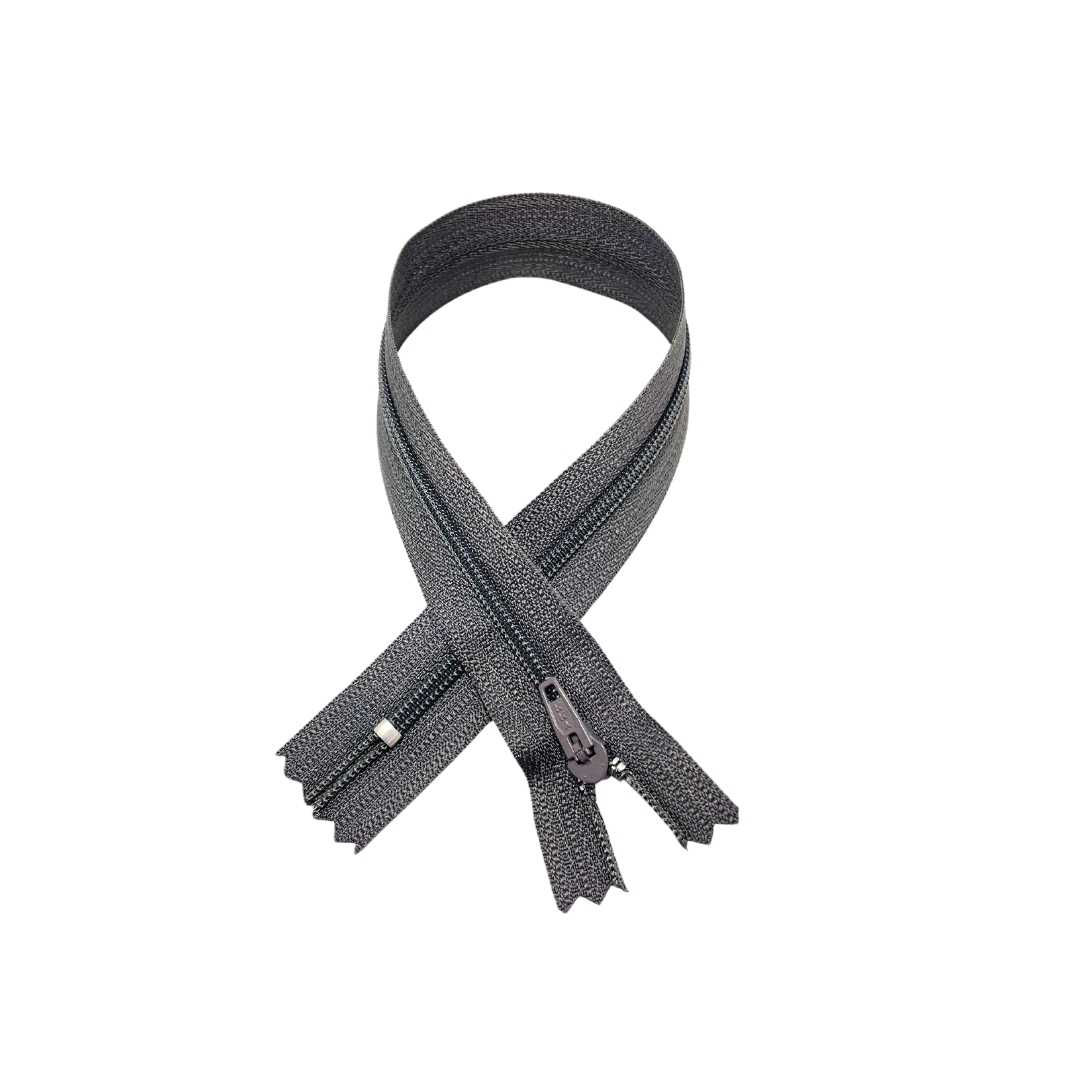 ZIPPER 16" GRIS OSC 306 YKK CFC-32 POLIESTER
