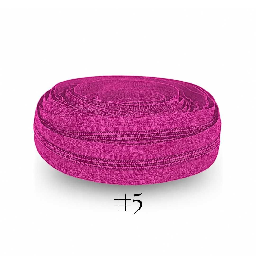 ZIPPER #5 FUCSIA 145 200MTR/ROLLO 2000MTR/CTN