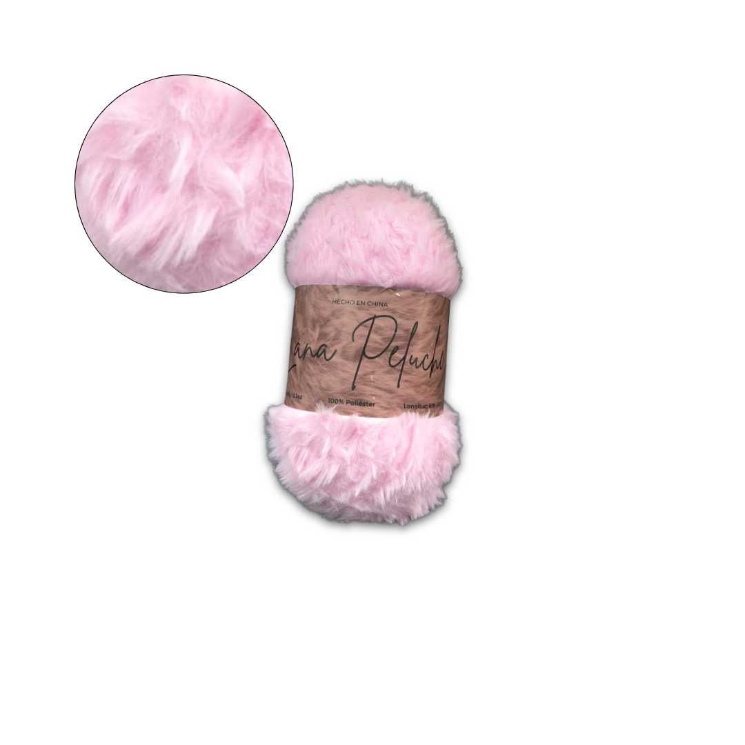 LANA PELUCHE ROSADO 10 100 GMS 6 PC/PAQ
