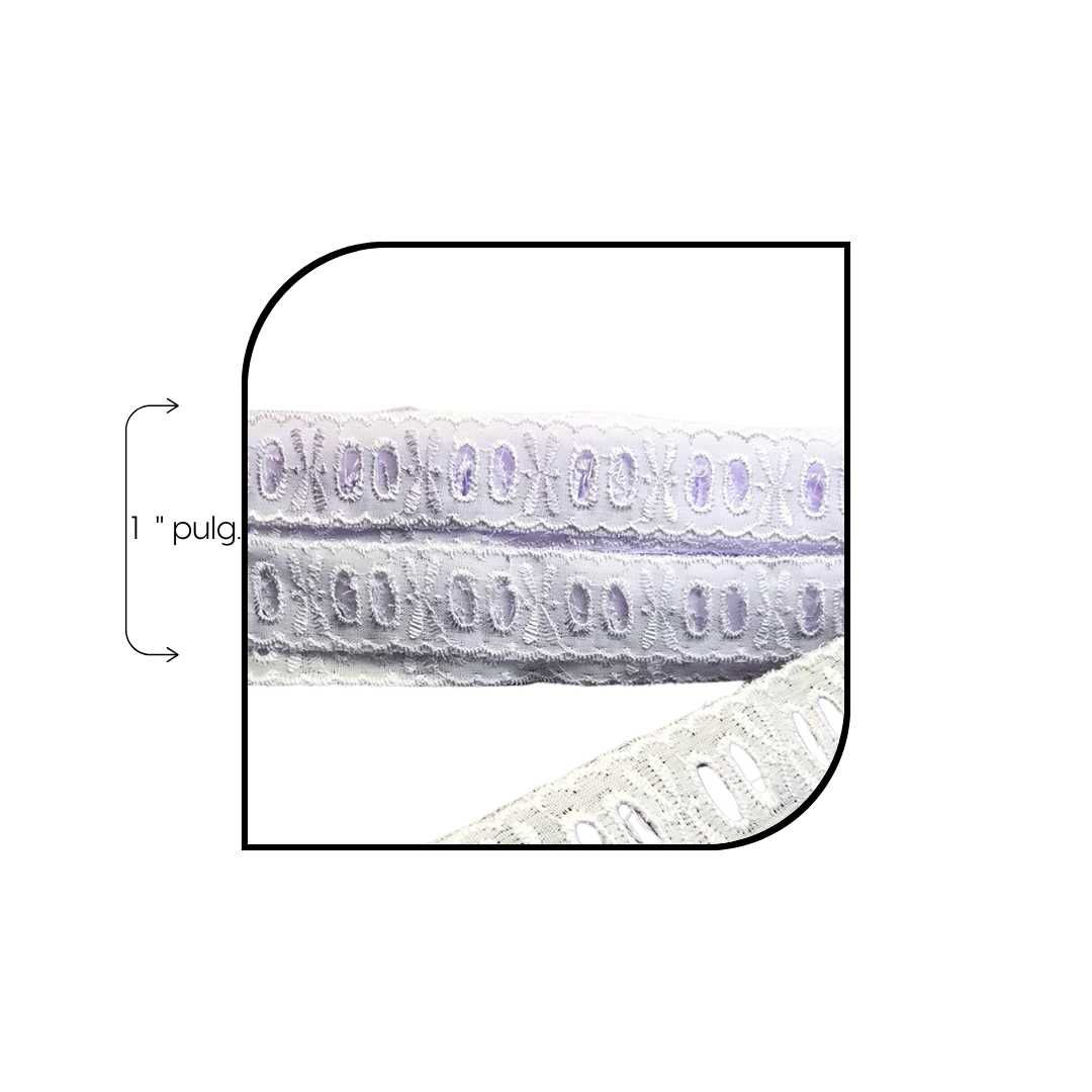 TIRA BORDADA 2.5CM DESING 11 13.7M/UN