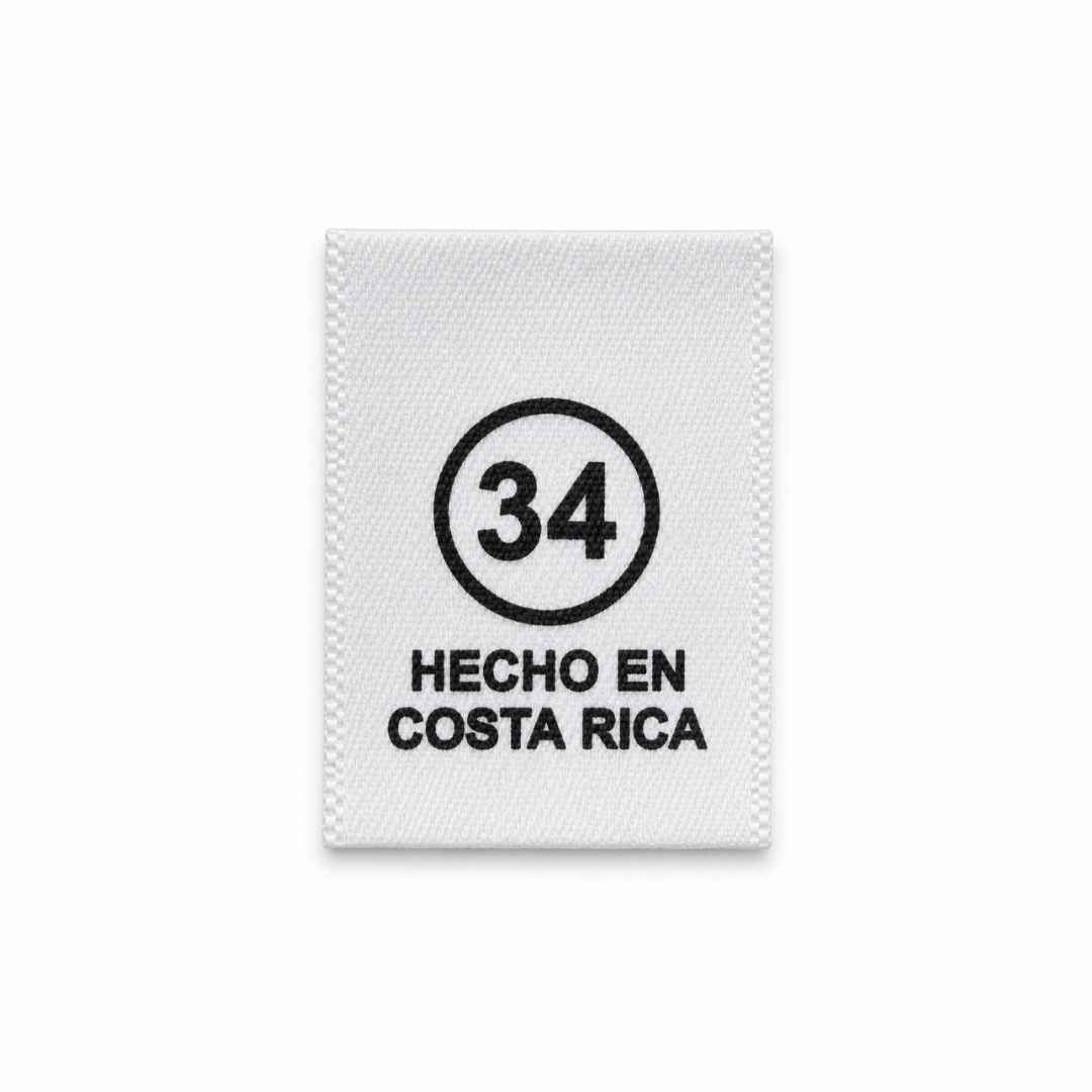 ETIQUETA TALLA 34 BLANCA PAQ 50 PCS
