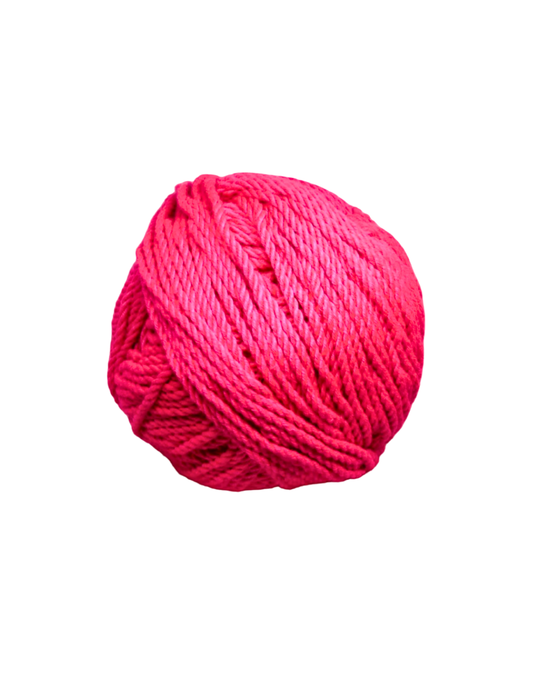 CUERDA MACRAME #3 FUCSIA NEON BOLA 500G/120 MTR APROX