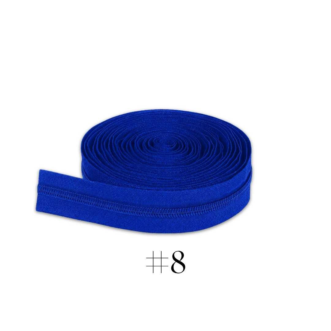 ZIPPER #8 NYLON AZUL REY X METRO 100 MT/ROLLO