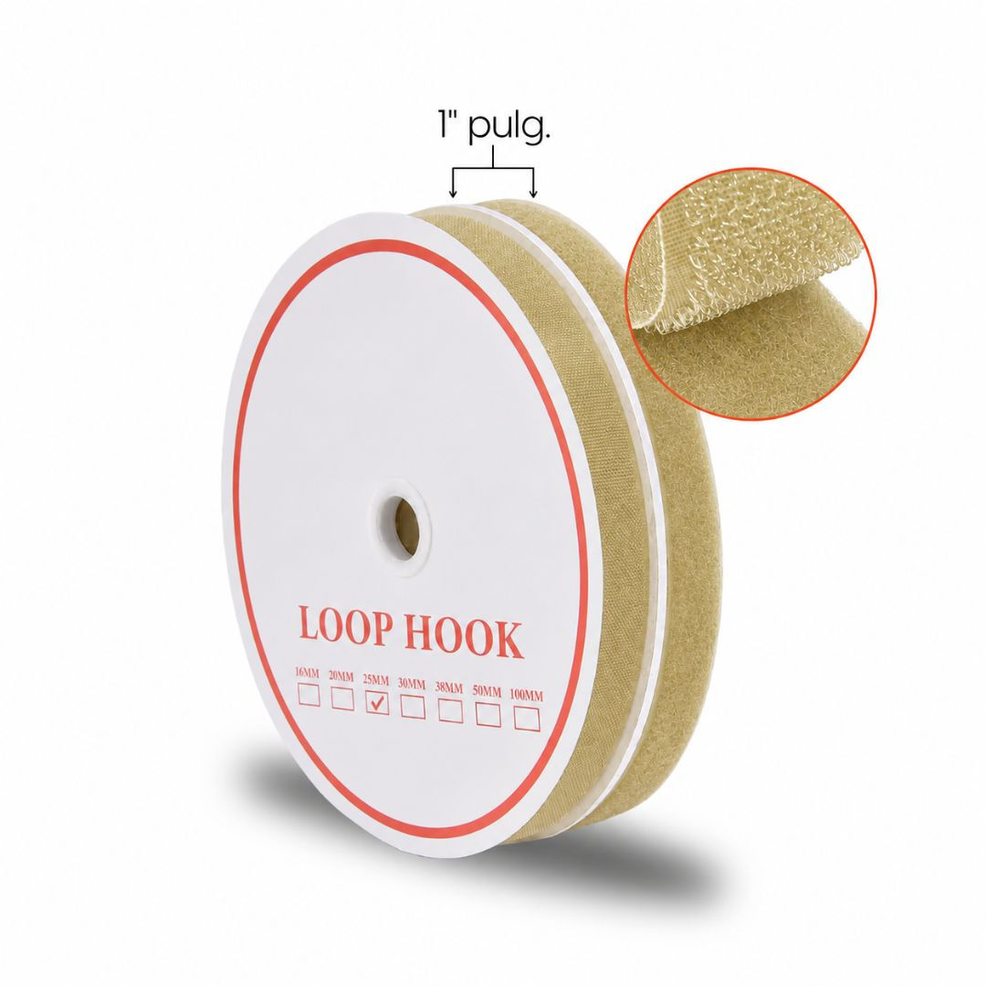 VELCRO 1" BEIGE 25 MT