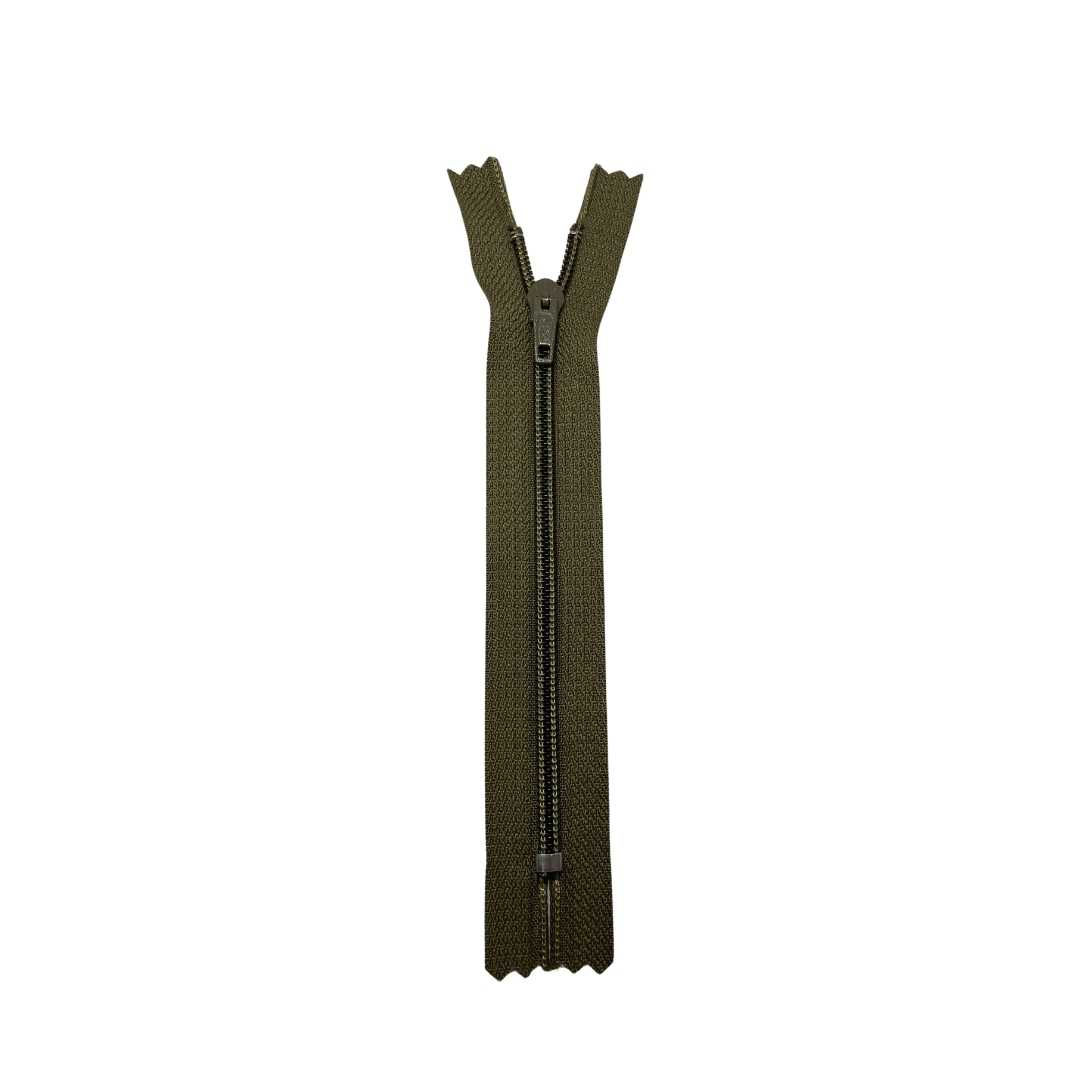 ZIPPER 8" ARMY 565 YKK CFC-452 POLIESTER
