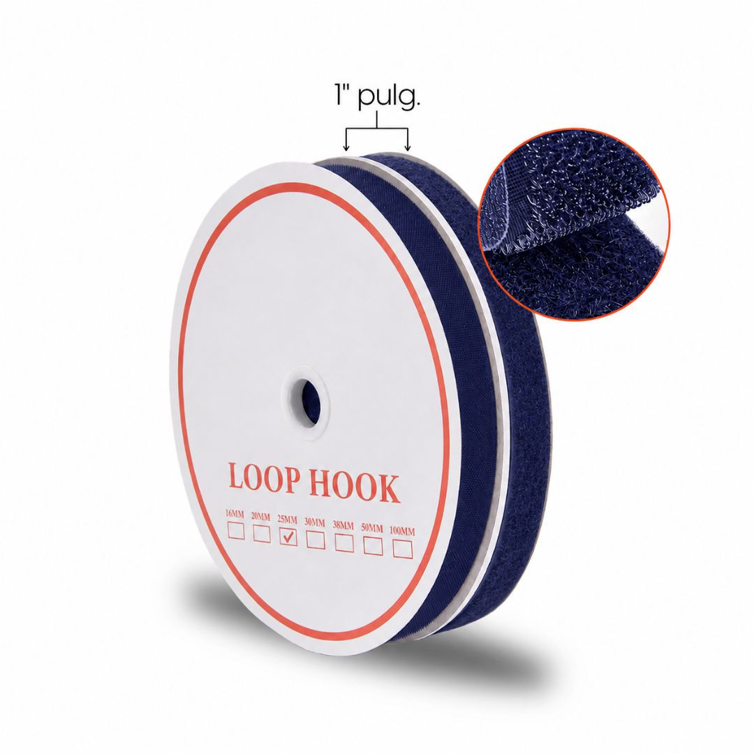 VELCRO 1" AZUL OSC 25 MT