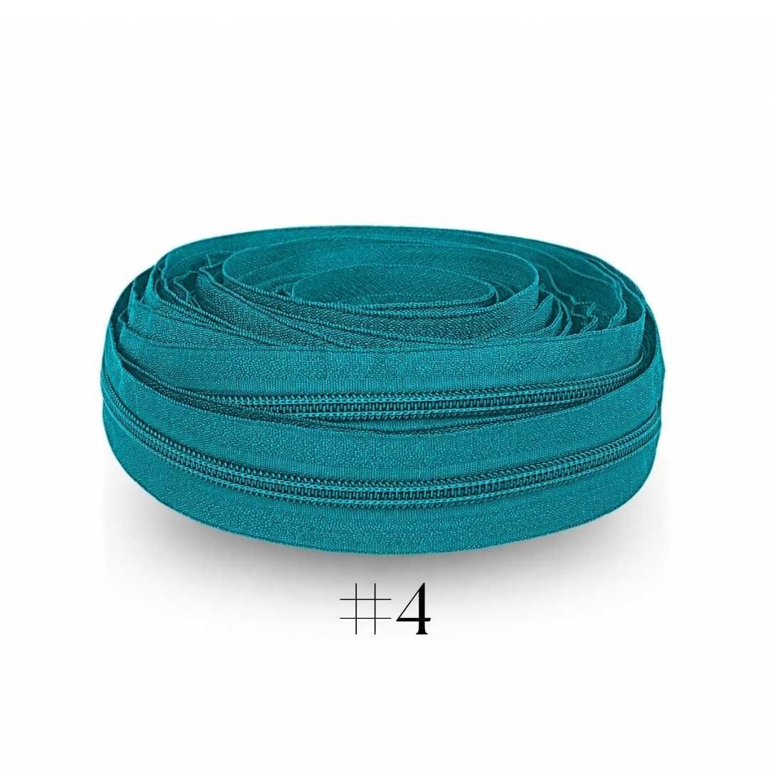 ZIPPER #4 VERDE TURQUEZA 209 200MTR/ROLLO 2000MTR/CTN