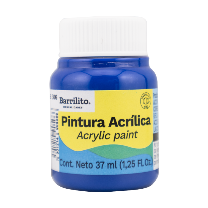 PINT. ACRIL. BARRILITO 37ML AZUL REY AB306