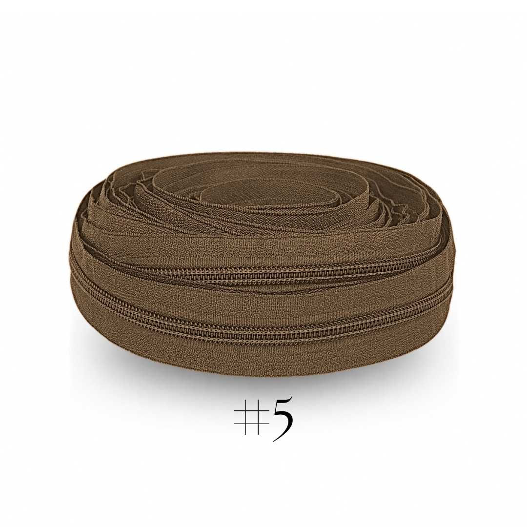 ZIPPER #5 CAFE CLARO 300 200MTR/ROLLO 2000MTR/CTN