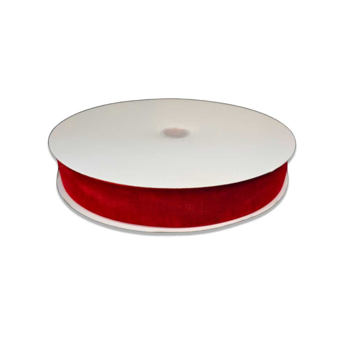 CINTA VELVET 1 1/2" 45 ROJO 45.72MT