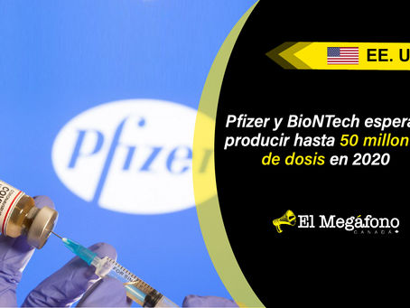 Vacuna contra COVID19 de Pfizer alcanza 95% de efectividad, espera autorización para su distribución