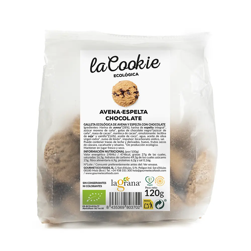 La Cookie ecològica CIVADA-ESPELTA-XOCOLATA