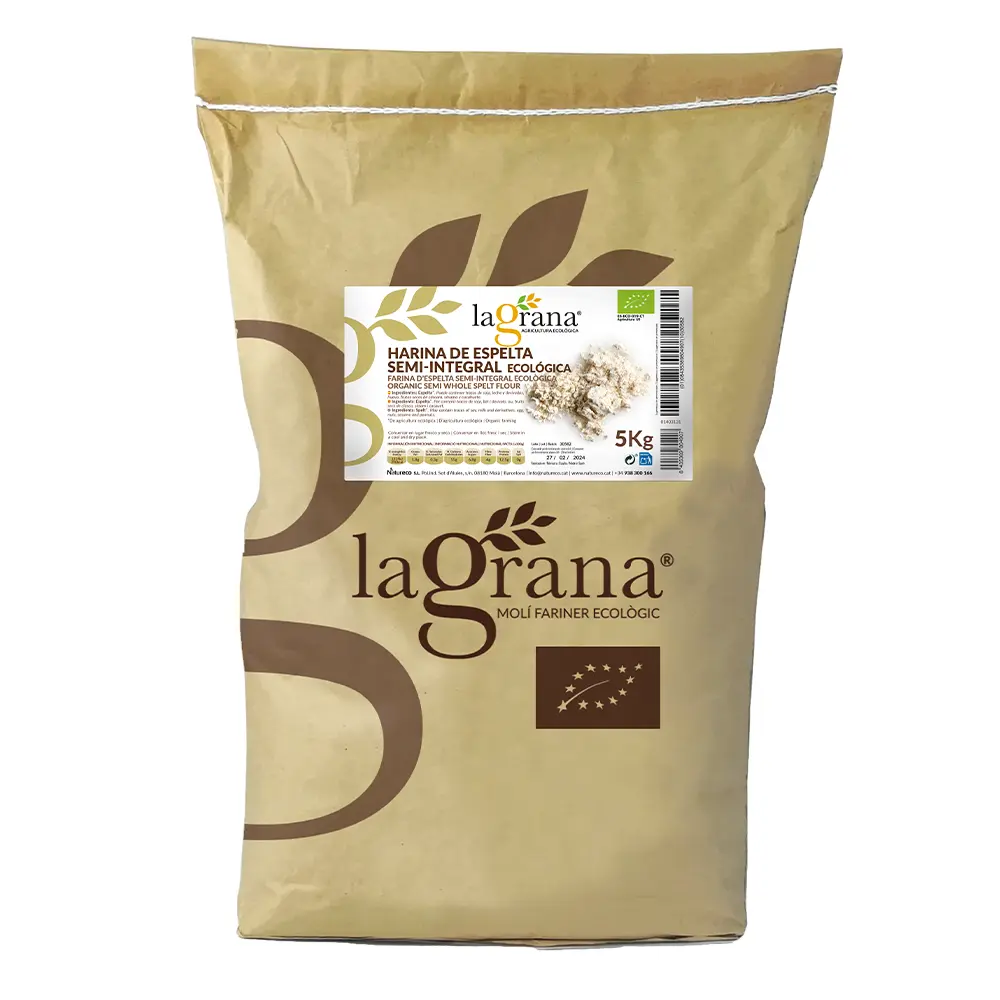 Farina d’espelta semi integral ecològica