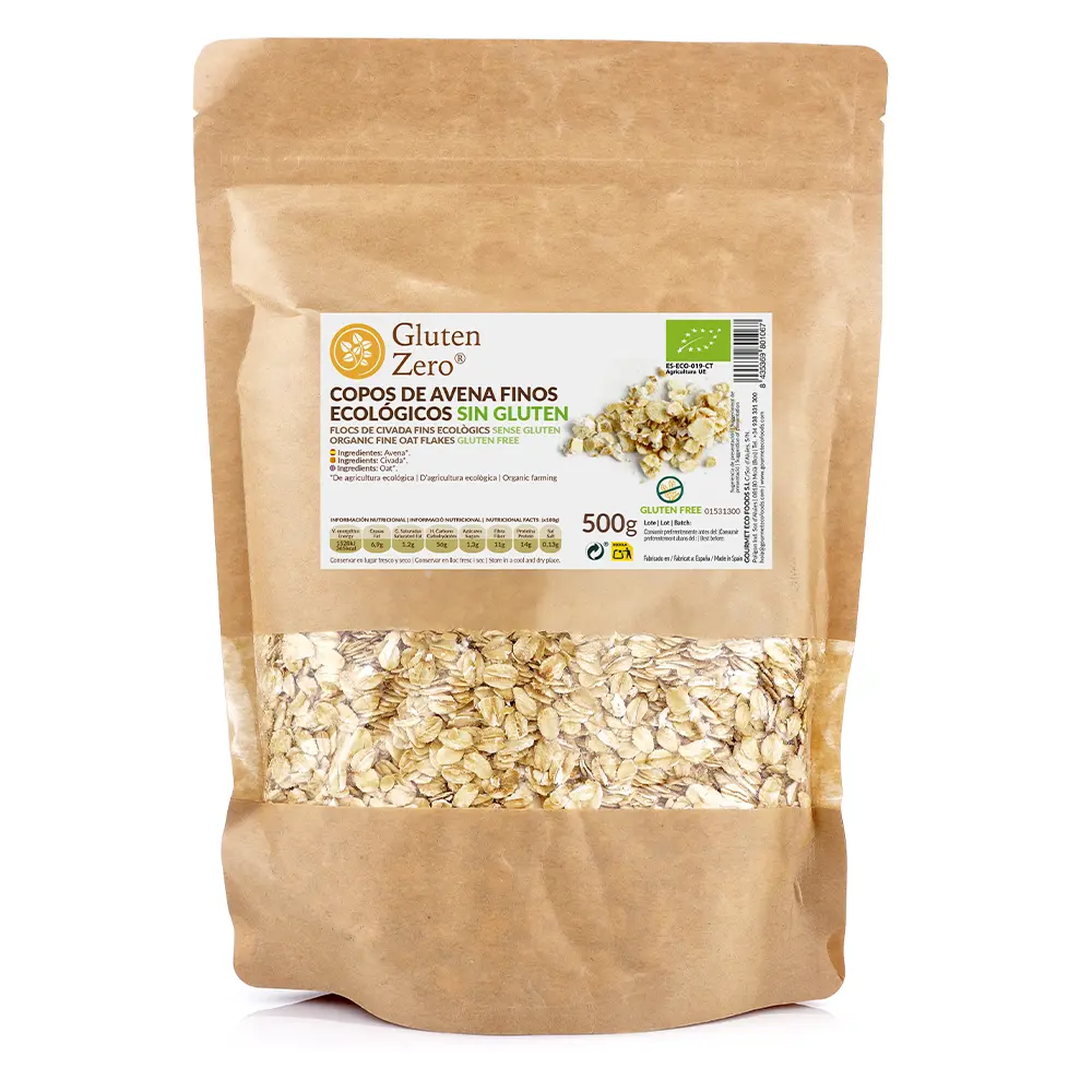 Flocs de civada fins sense gluten ecològics