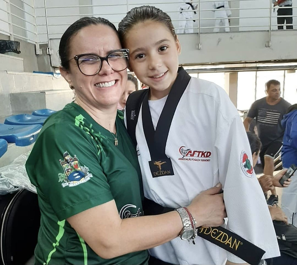 A paixão pelo esporte começou cedo na família Souza