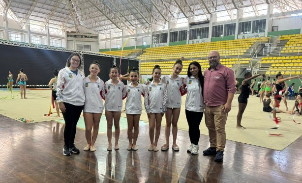 GINÁSTICA RÍTMICA FAZ HISTÓRIA E ABRE A PARTICIPAÇÃO DE PALHOÇA NA OLESC 2025