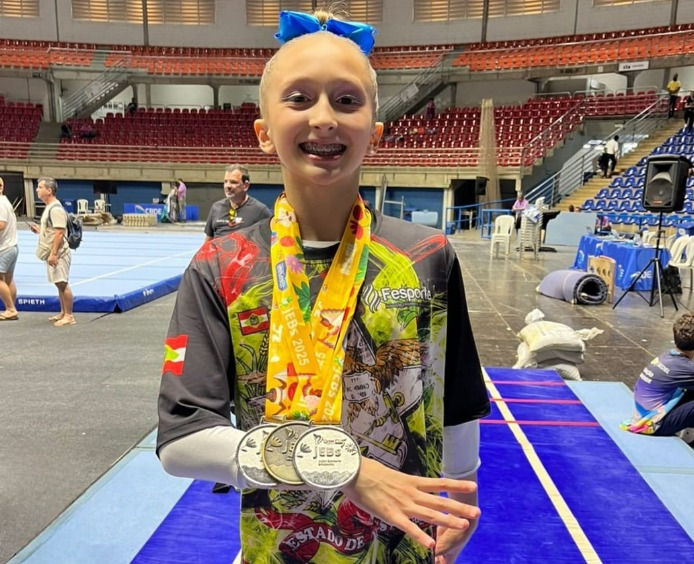 Isabelle orgulhosa com esta conquista para representar Santa Catarina nos Jogos da Juventude 2026 - Foto: Divulgação   