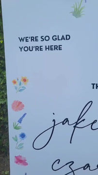 Thumbnail: bespoke welcome sign video