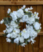 white door wreath