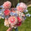 Thumbnail: 'HALLIE' Dusty Blue and Peach Wedding  Bouquet