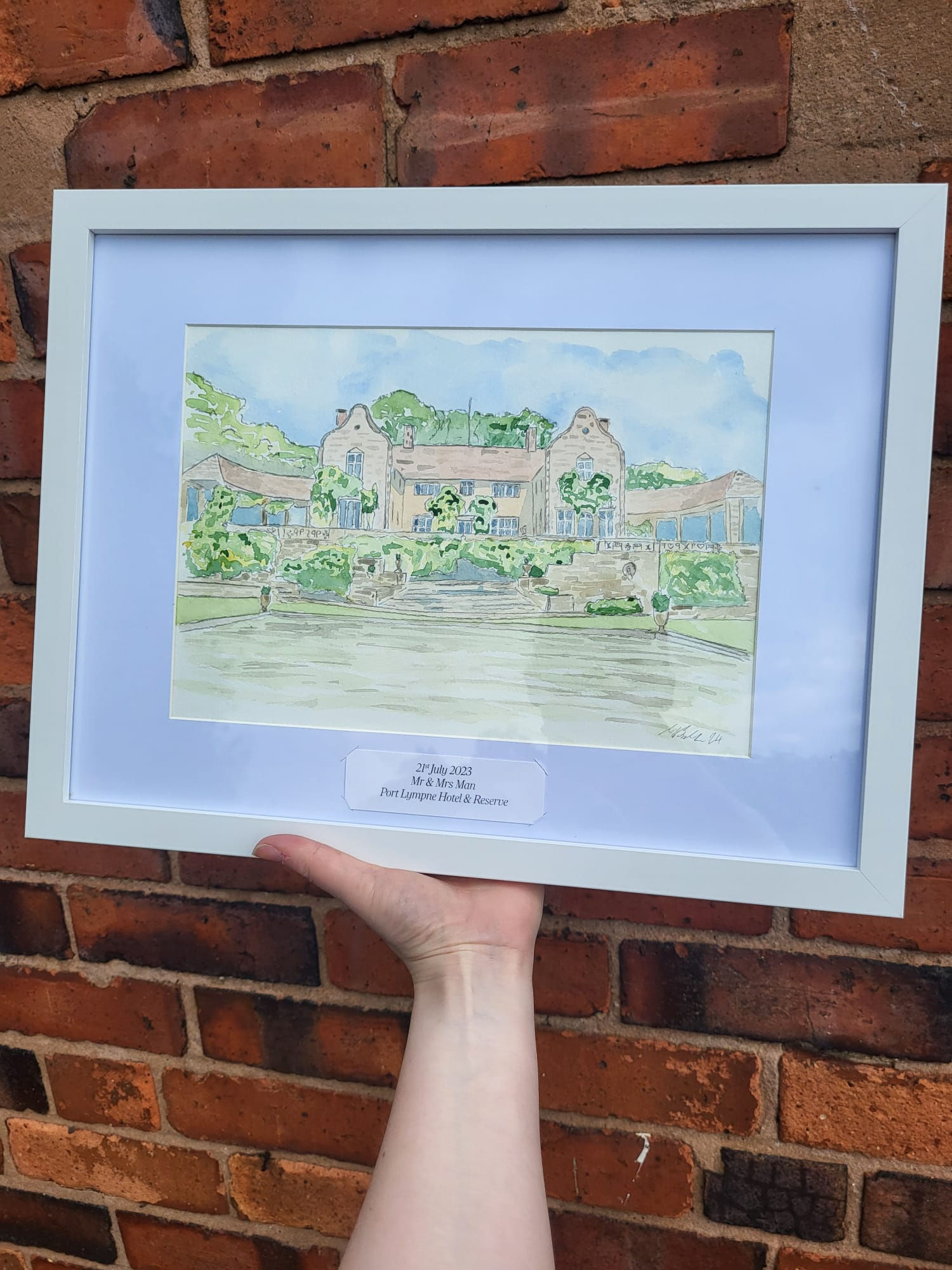 Watercolour painting - Mounted and framed 