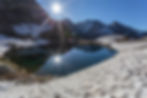 La magia del disgelo ai laghi di Caldirolo (arancione)