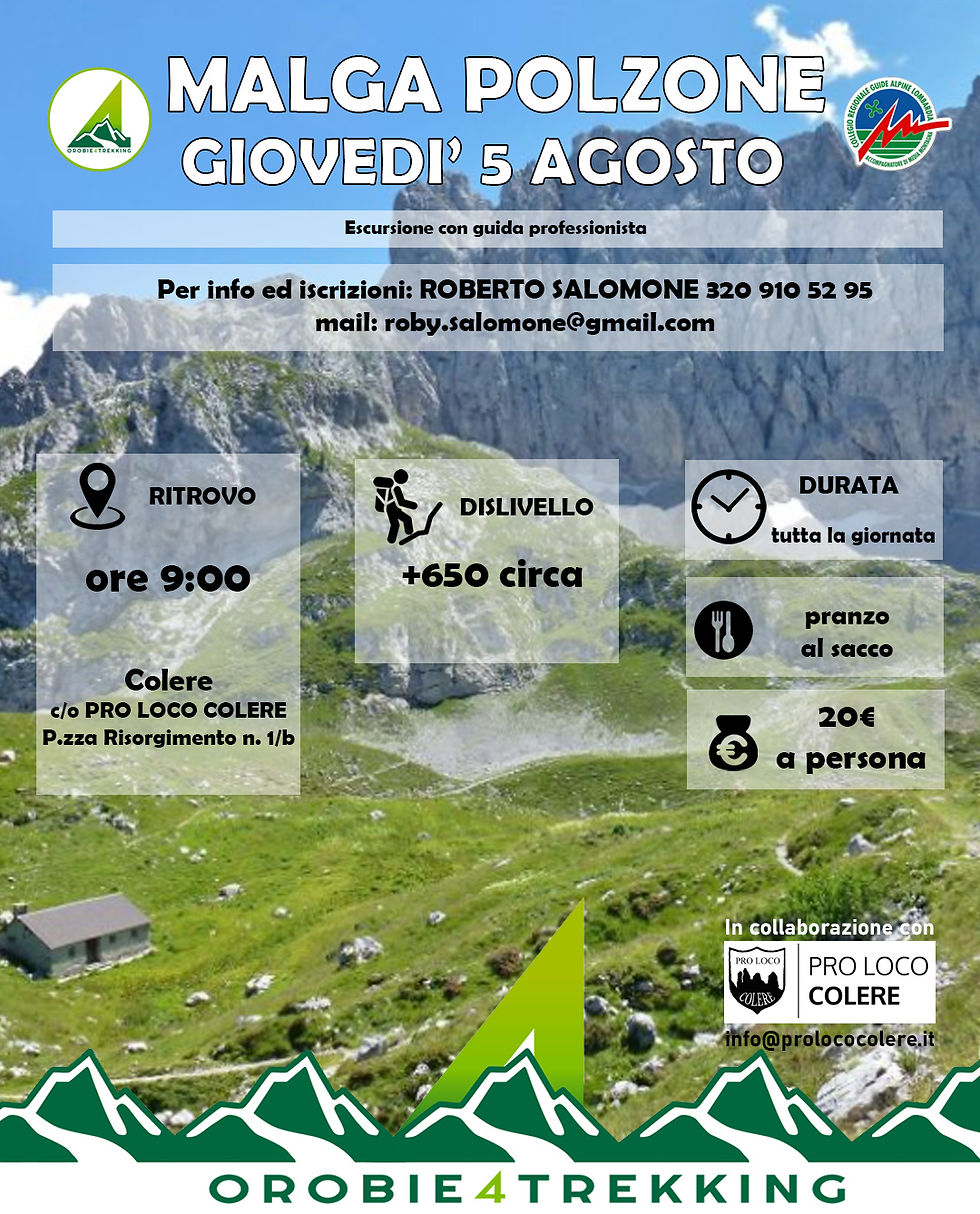 Giro ad anello fino alla malga Polzone