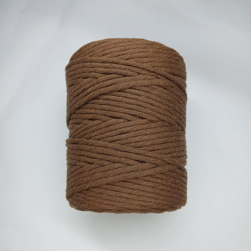 Thumbnail: Single Strand Cotton Macrame Thread | Browns | 1 mm/2 mm/3 mm/4 mm | 100 m