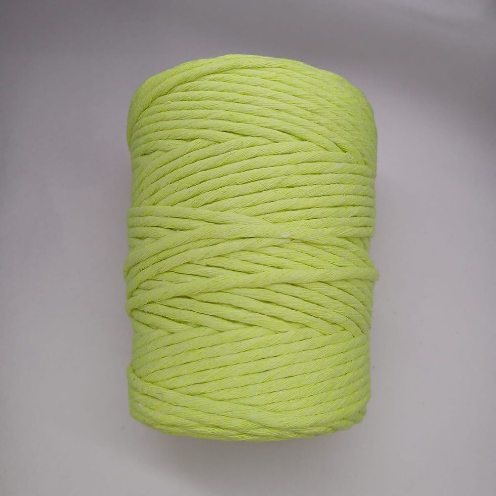 Thumbnail: Single Strand Cotton Macrame Thread | 1 mm/2 mm/3 mm/4 mm | Greens | 100 m
