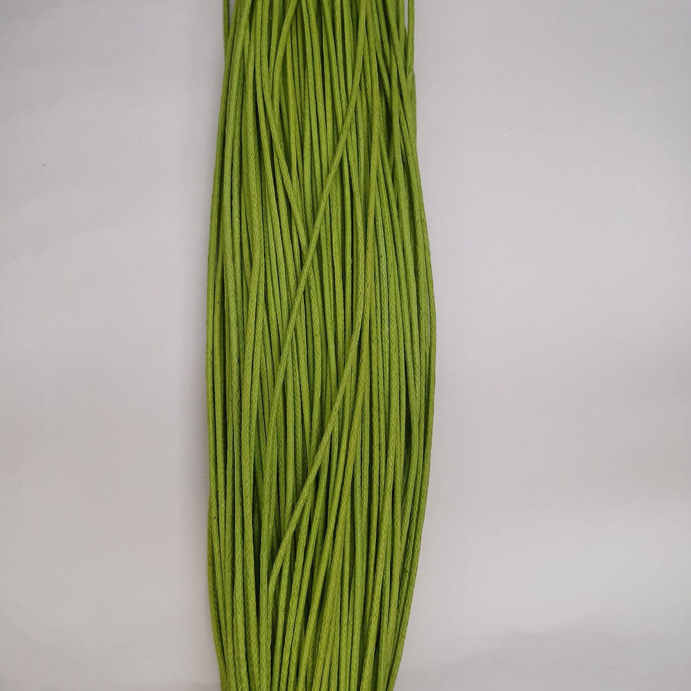 Thumbnail: Waxed Macrame Thread | Greens | 1 mm/1.5 mm | 100 meter