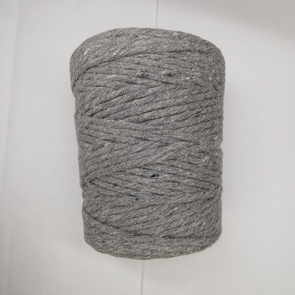 Thumbnail: Single Strand Cotton Macrame Thread | 1 mm/2 mm/3 mm/4 mm | Greys | 100 m