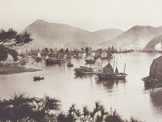 Fishing Boats in Aberdeen, Hong Kong (Denis H. Hazell, c. 1925)