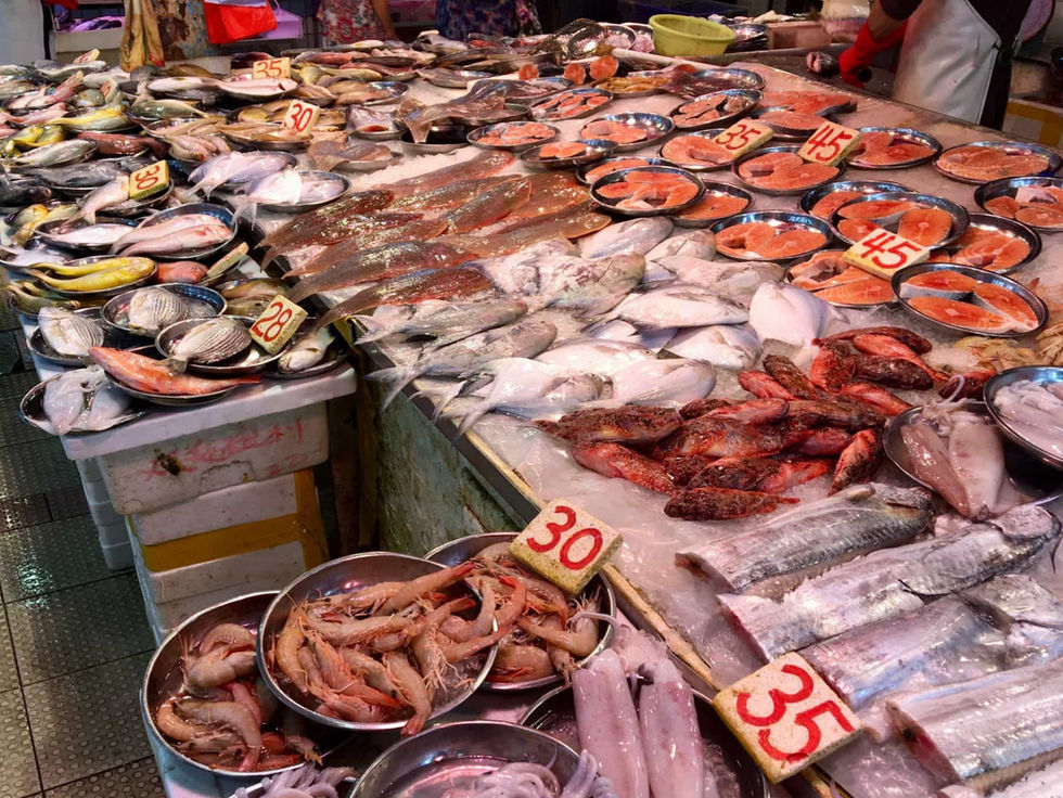 Wet Market in Hong Kong
