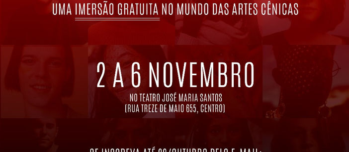 Projeto vai oferecer imersão gratuita em artes cênicas