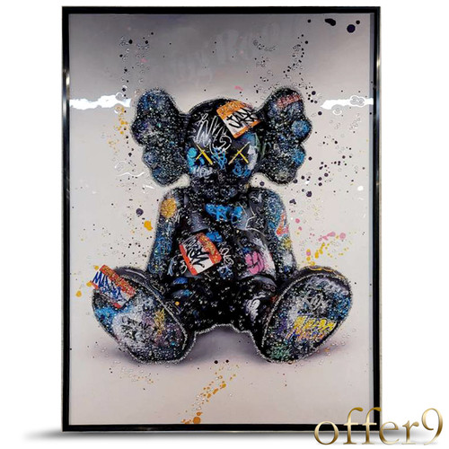 絵画 flk046260 Amazon.com: Yookeer 4 Pcs Black Bathroom Wall Decor Wooden