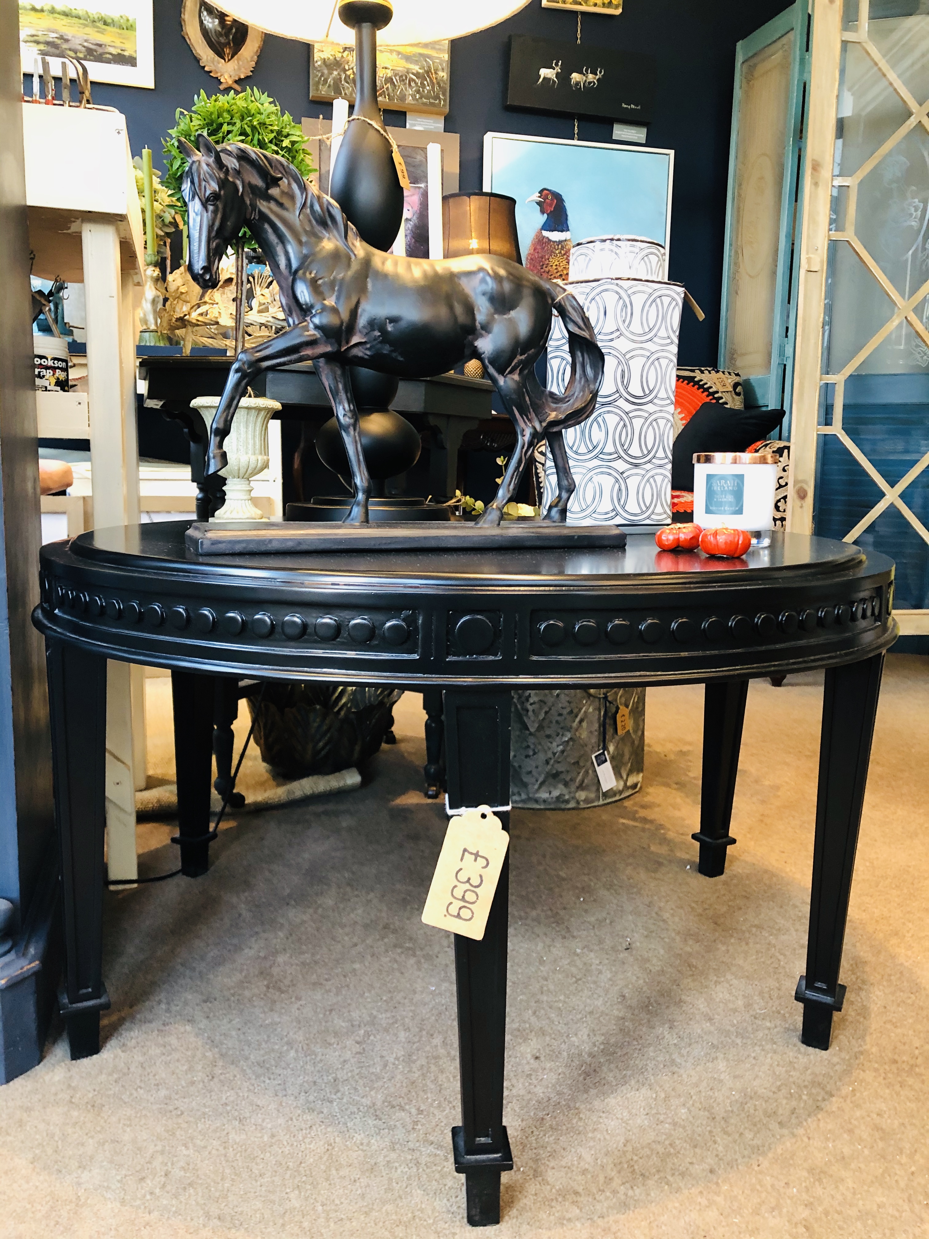 Black coffee table