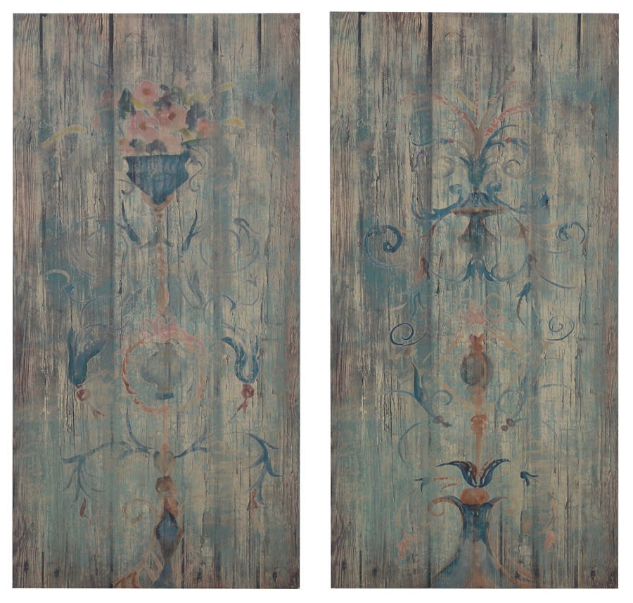 Blue Wood Art Wall Panels