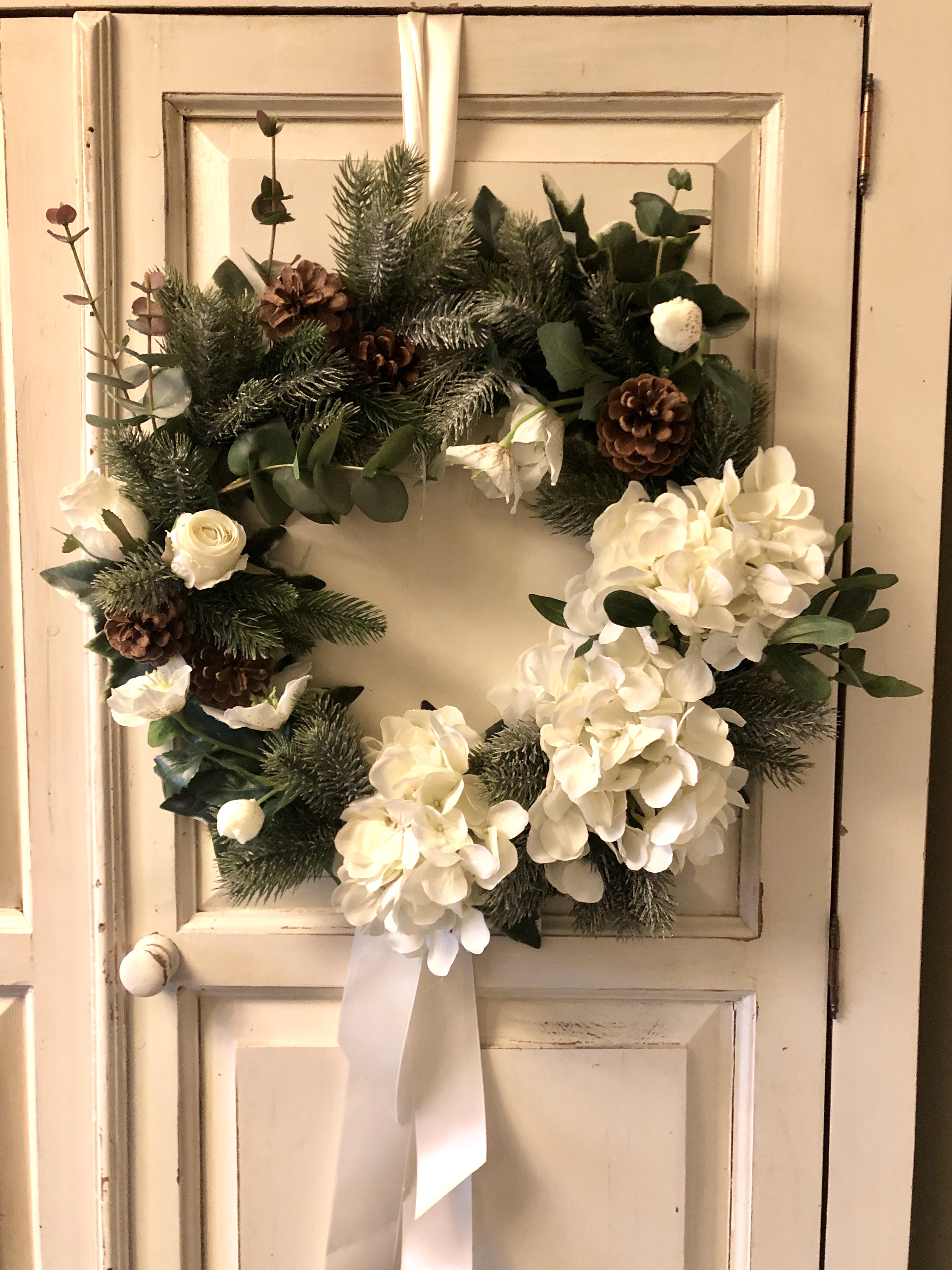 Silk Christmas wreath