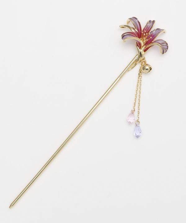 Thumbnail: Summer Lily Kanzashi Hair Pin