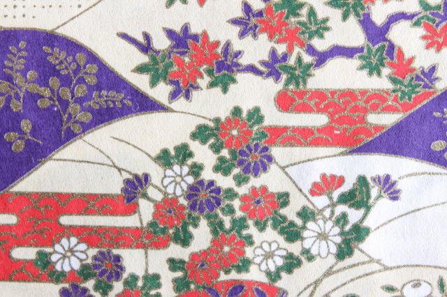 Hand-Dyed Yuzen Washi Paper - 022 Cream