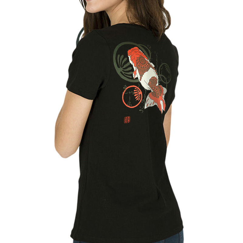 Thumbnail: Japanese Art T-shirts - RANCHIU Wine Red