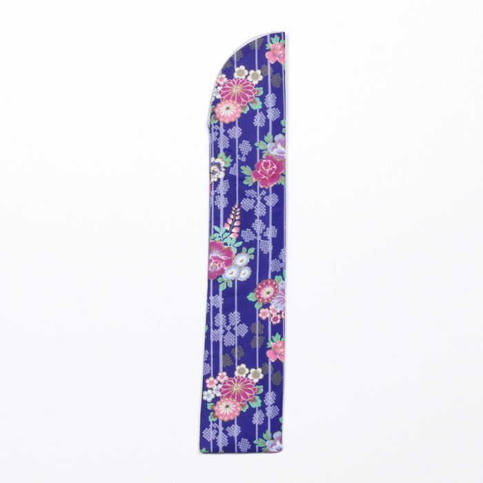 Thumbnail: Handheld Folding Fan with case - Peony blue