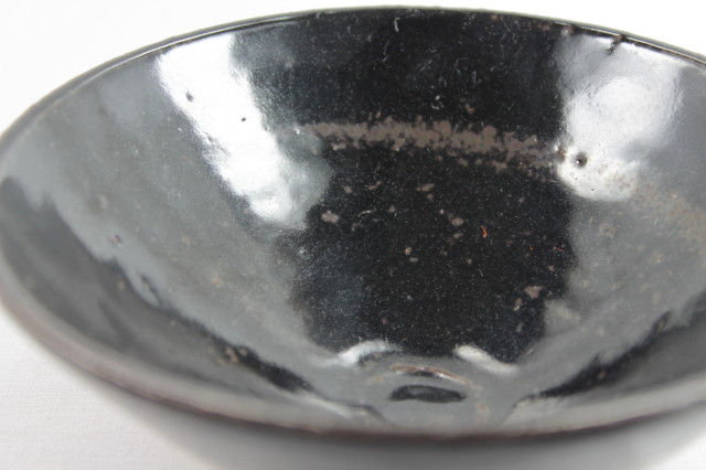 Thumbnail: Raku Black glazed Matcha bowl - Iga-ware